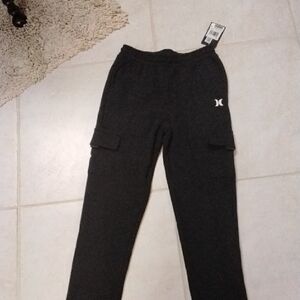 Kids Black Cargo Pants